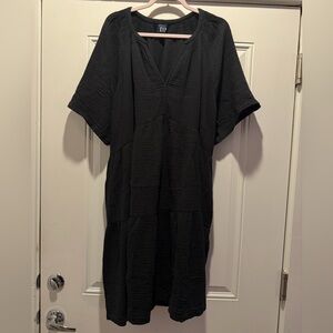 GAP Black Gauze Dress